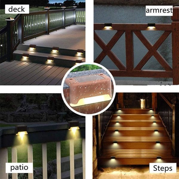 🔥Last Day Promotion - 60% OFF🎁💡LED Solar Lamp Path Staircase Outdoor Waterproof Wall Light