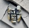 Split-Persona Mask Silver Ring