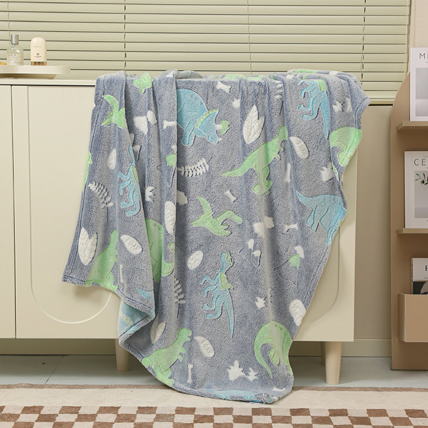 (🌲EARLY CHRISTMAS SALE - 50% OFF) 🎁Glow in The Dark Flannel Throw Blanket, BUY 2 FREE SHIPPING