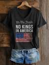 Women's Casual Fashion American Kingless Printed T-Shirt