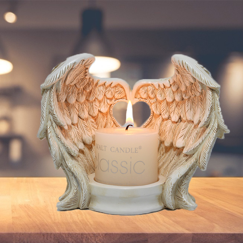 NEW YEAR SALE NOW-45% OFF 🔥 -- Angel Wings Memorial Candle Holder-Memorial Gift -- 🔥Buy 3 Get Extra 15% OFF