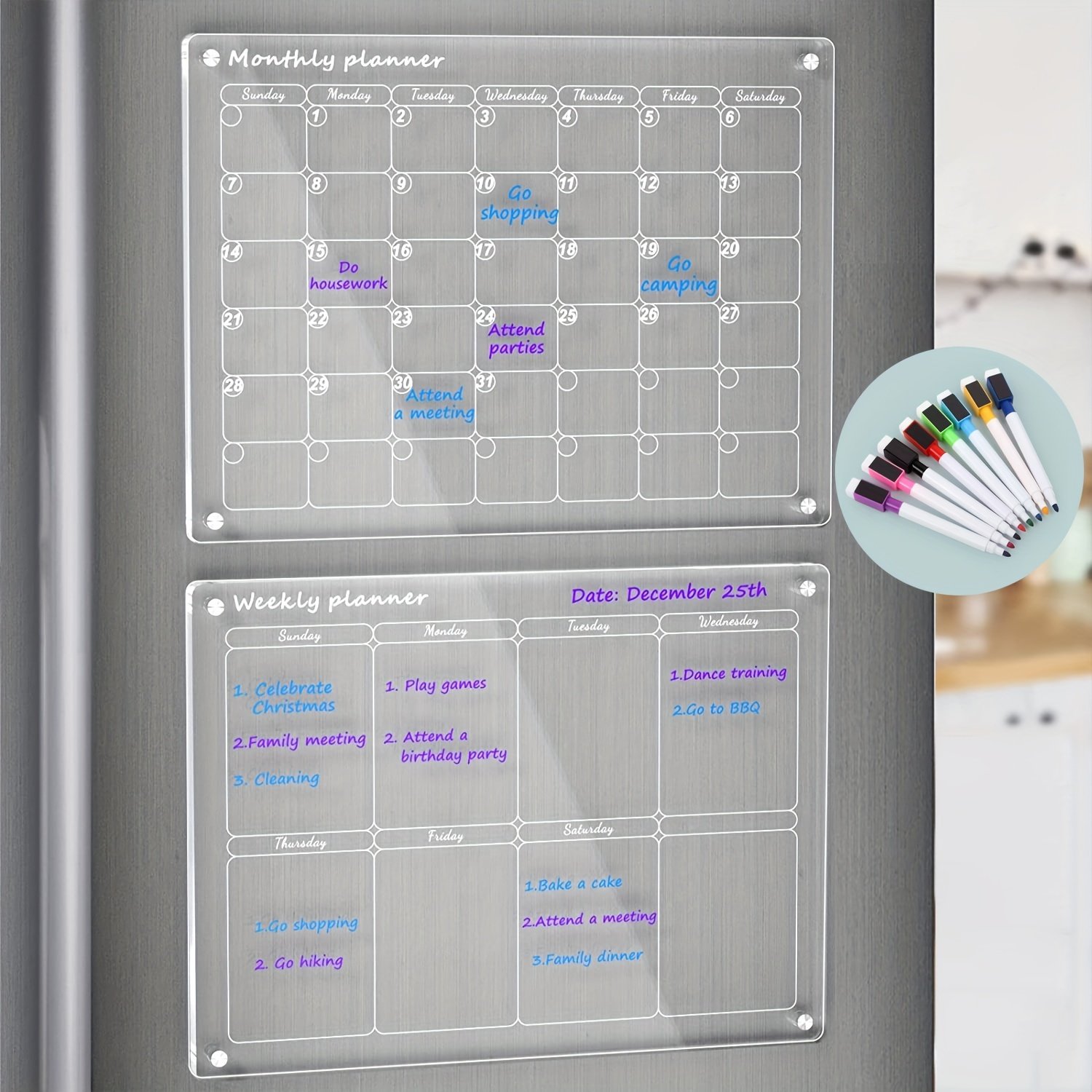 🔥Last Day Promotion 50% OFF📆Magnetic Schedule Planner For Fridge【Permanently reusable】