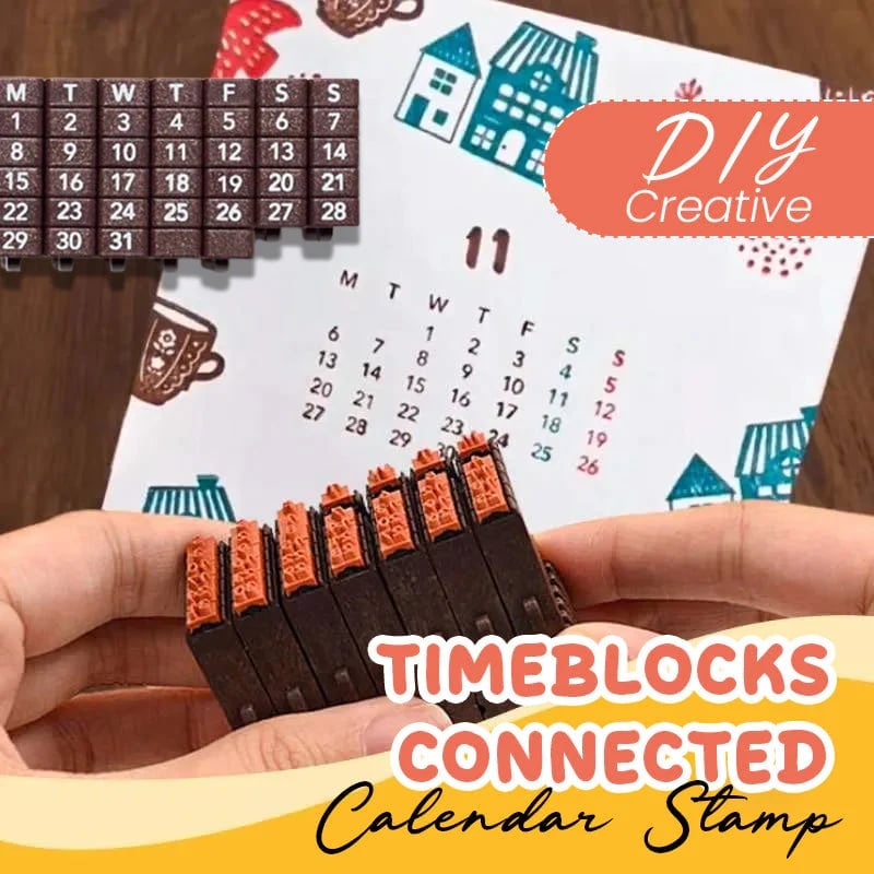 🔥Last Day Promotion 70% OFF🔥TimeBlocks Connected Calendar Stamp⚡Buy 2 Free Shipping