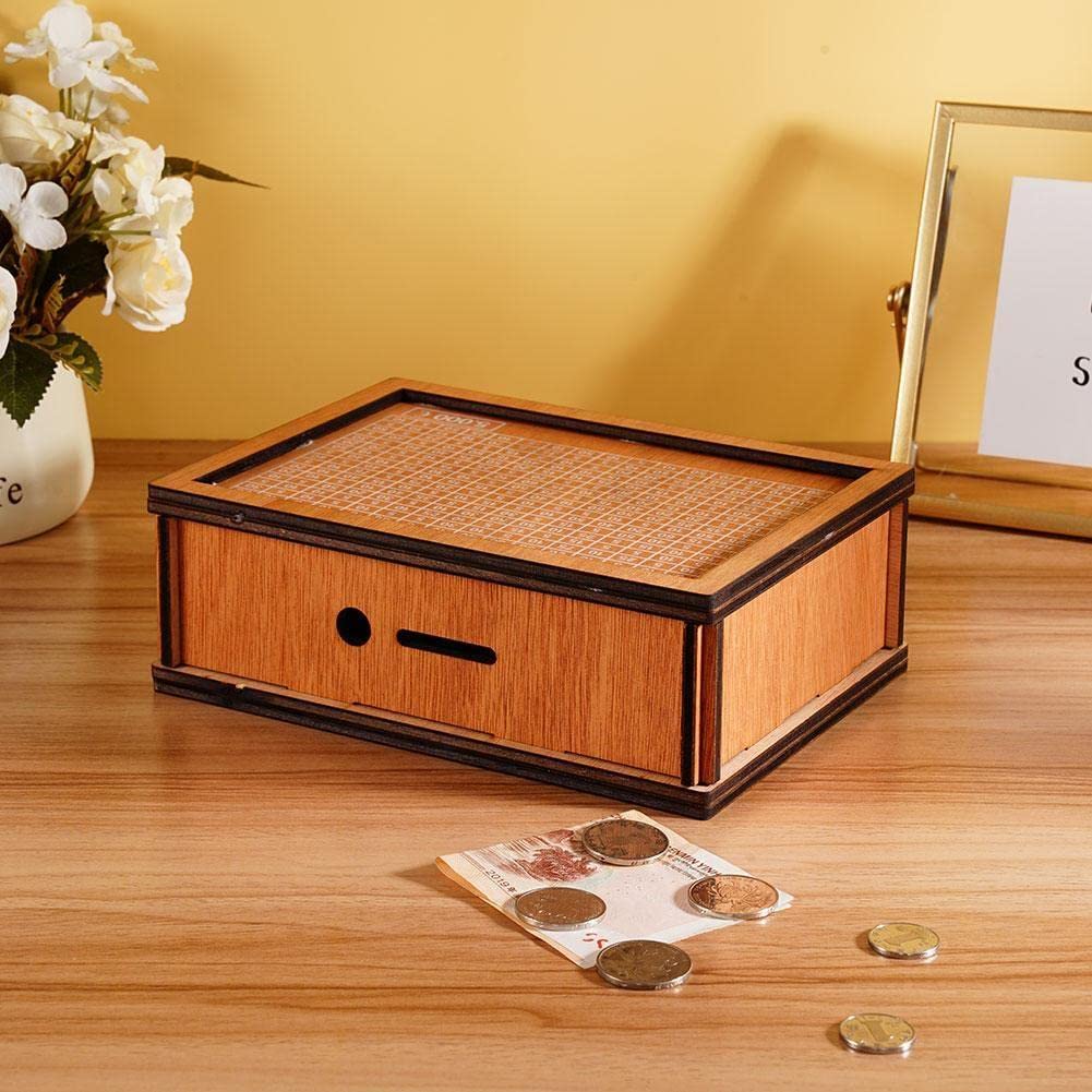 (🔥Last Day Promotion 50% OFF) Wooden Money Box - Buy 2 Free Shipping