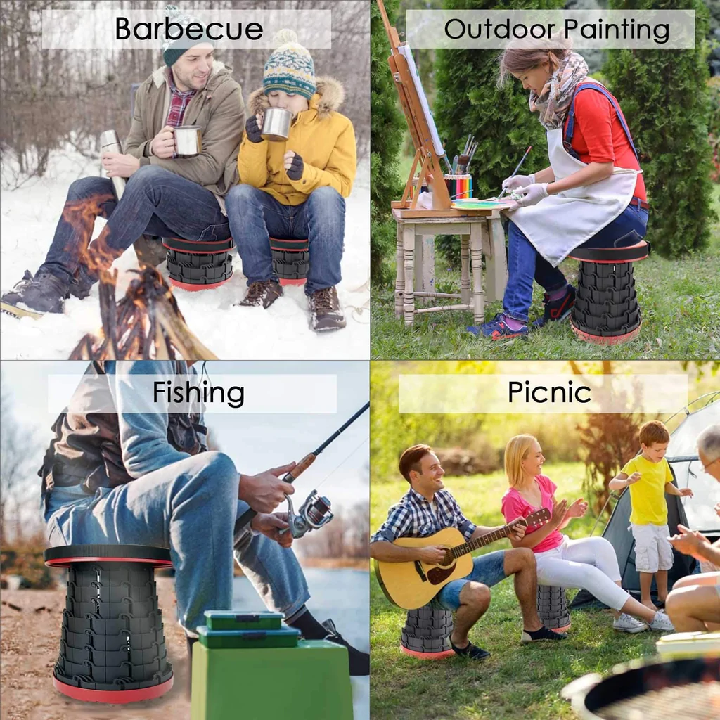 (🔥Last Day Promotion- SAVE 48% OFF)RETRACTABLE FOLDING STOOL(buy 2 get free shipping)