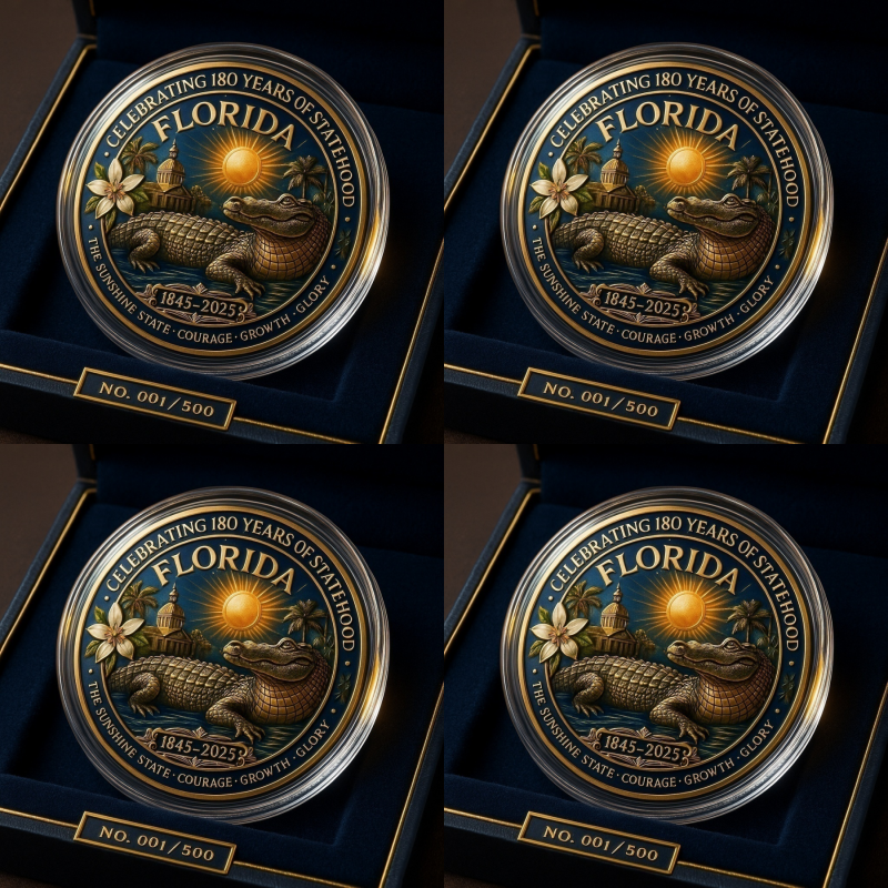 🏆Flash Sale 60% OFF - 🐊Florida 180th Anniversary 1845-2025 Coin