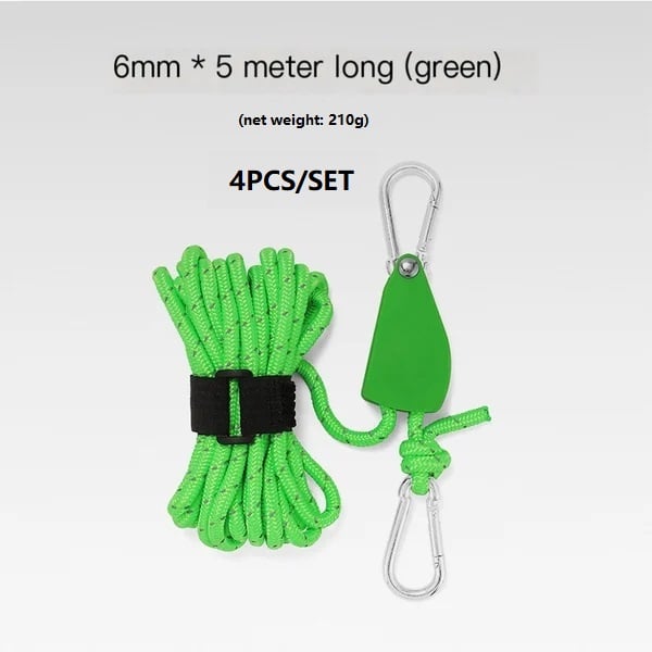 🔥Last Day Promotion - 60% OFF🎁Fast Release Pulley Camping Rope