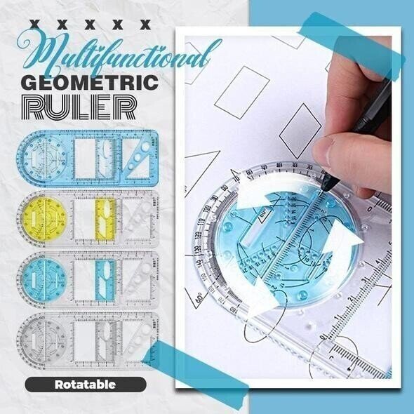 (Early Christmas Sale- 48% OFF) Multifunctional Geometric Rulers- Buy 3 Get 2 Free & Free Shipping