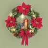 (🎅EARLY XMAS SALE - Buy 2 Get Extra 10% OFF)Lighted Nativity Scene Christmas Wreath