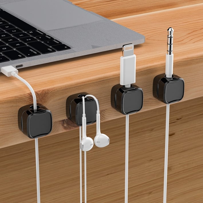 🔥Magnetic Cord Organizer, Easy Secure Adhesive Cable Management