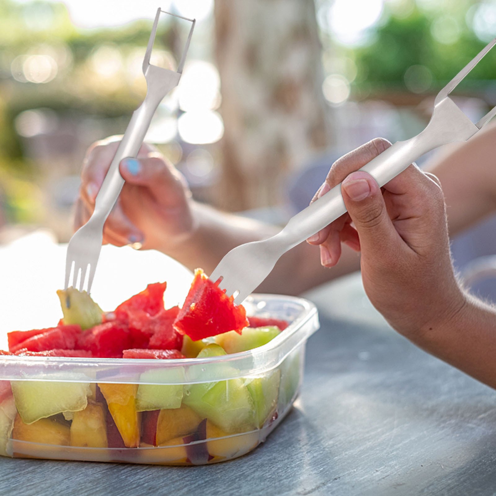 🔥Sommer-Schnäppchen 50% Rabatt🔥2-IN-1-Obstschneider aus Edelstahl