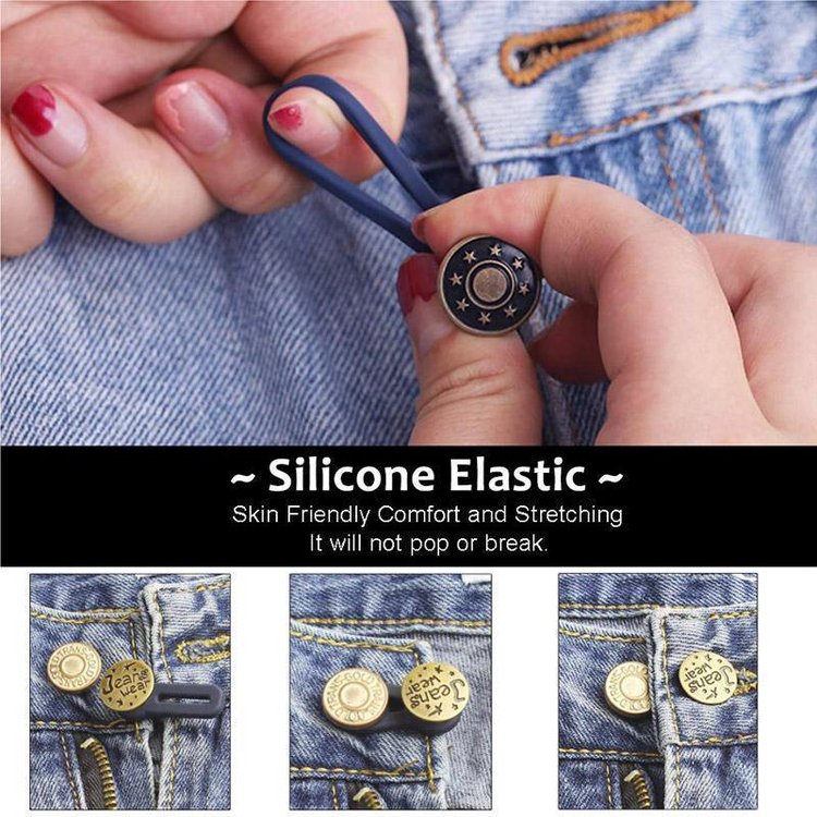 🎁🎁(Mother‘s Day Hot Sale - 50% OFF) Jeans Retractable Button（3PCS）