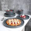 Stone Lain Coupe Dinnerware Set, Service For 4, Black Matte