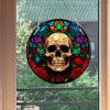 (🎉Last Day Promotion 50% OFF) Handmade Skull Stained Glass Window Hangings