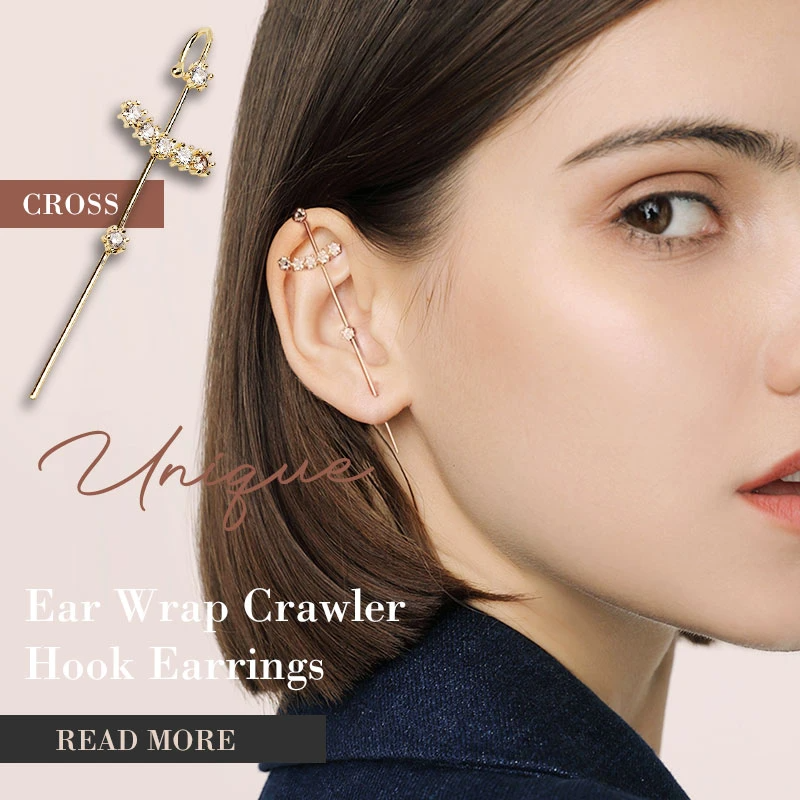 (2020 New Style- 50% OFF) Ear Wrap Crawler Hook Earrings- Buy 2 Get Extra 8% OFF Only Today