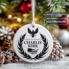 💙Charlie Kirk Memorial Ceramic Ornament: Patriotic Keepsake