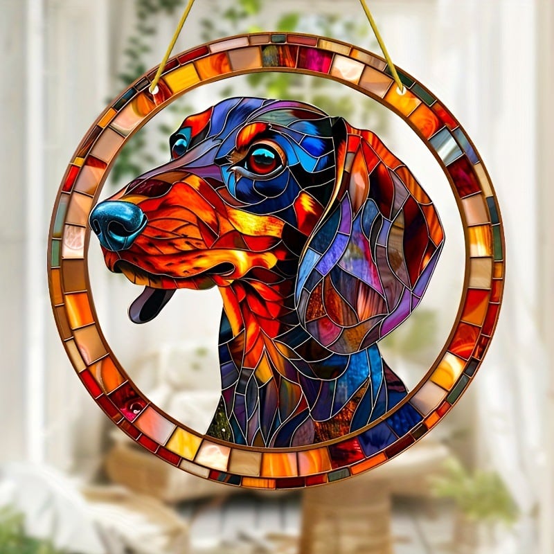 🐶🌈Dachshund Suncatcher