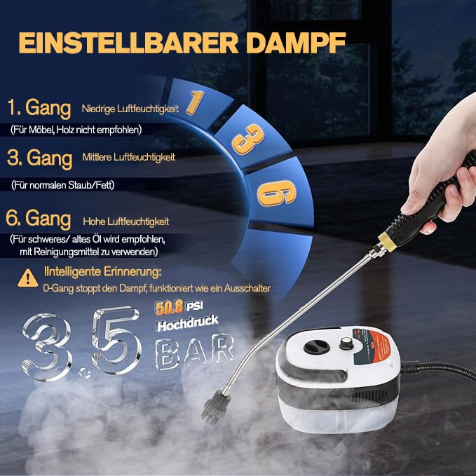 💥Multifunktionaler tragbarer Dampfreiniger