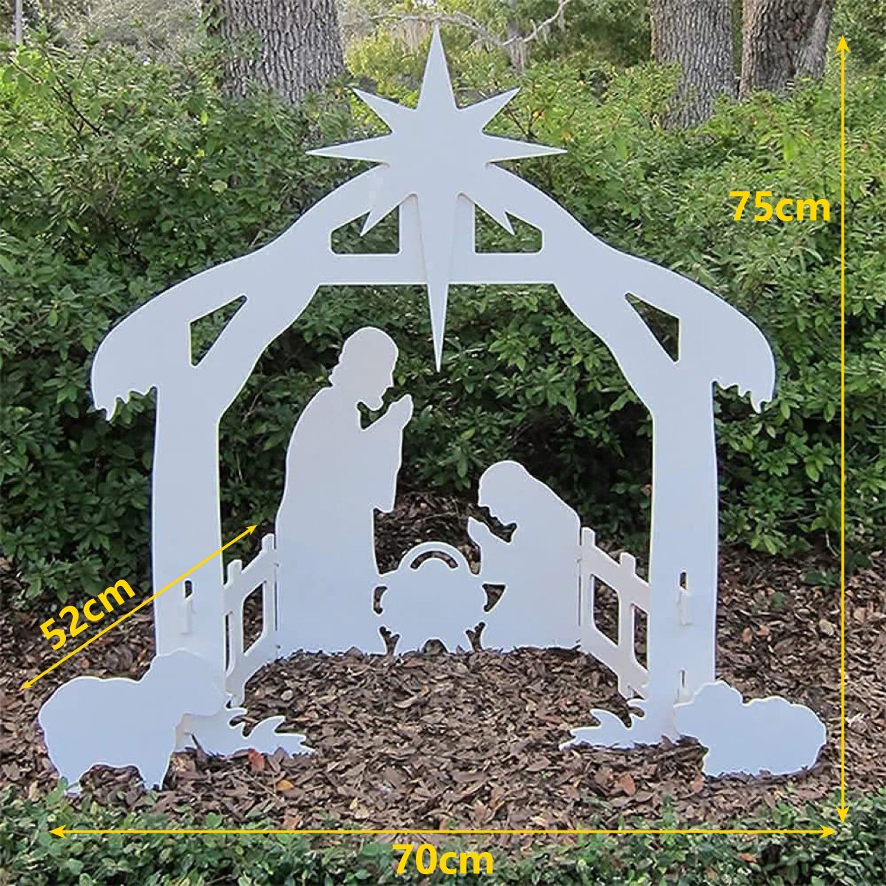 (🌲Early Christmas Sale- 50% OFF) Holy Night Outdoor Christmas Nativity Set