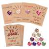 🎁24 Pack Valentines Cards with Heart-Shape Crystals