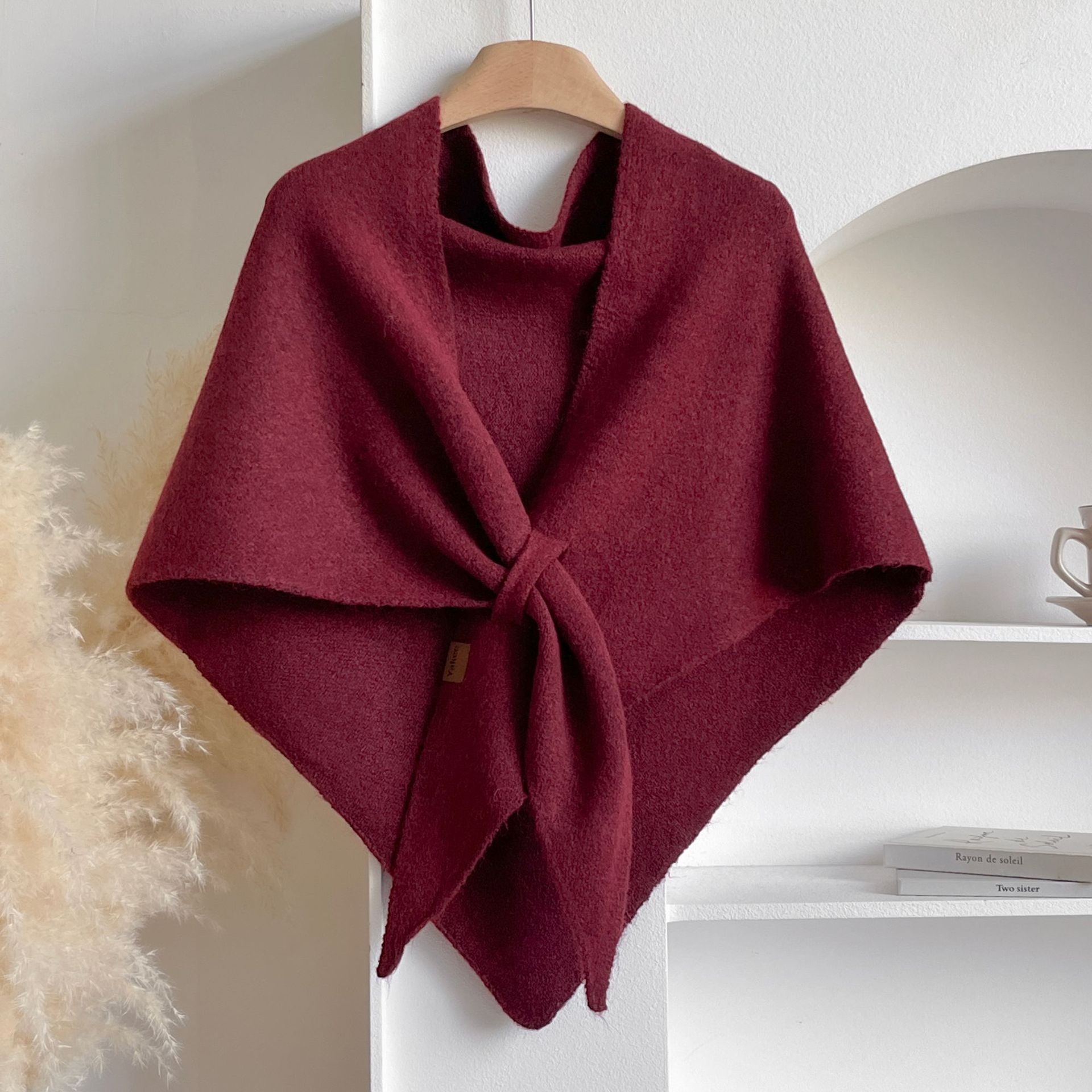 🍂TikTok Fall Sale — Last Day 70% OFF💕Women's Solid Color Wool Blend Shawl☁️