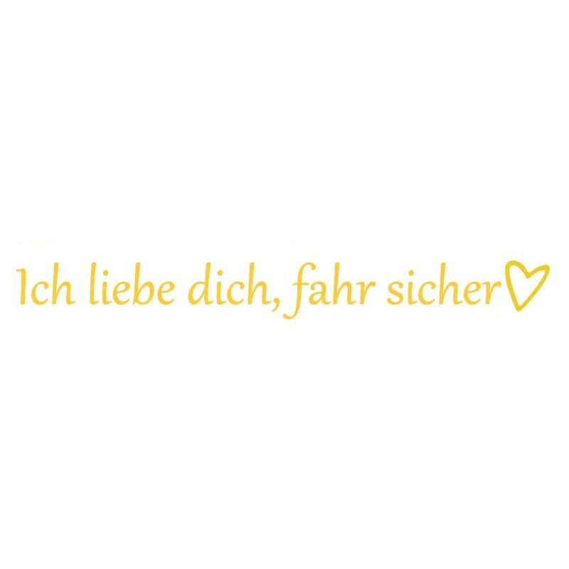 ✨1 KAUFEN, 1 GRATIS💓 „Ich liebe dich, fahr vorsichtig“-Aufkleber (4 Stück)