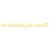 ✨1 KAUFEN, 1 GRATIS💓 „Ich liebe dich, fahr vorsichtig“-Aufkleber (4 Stück)