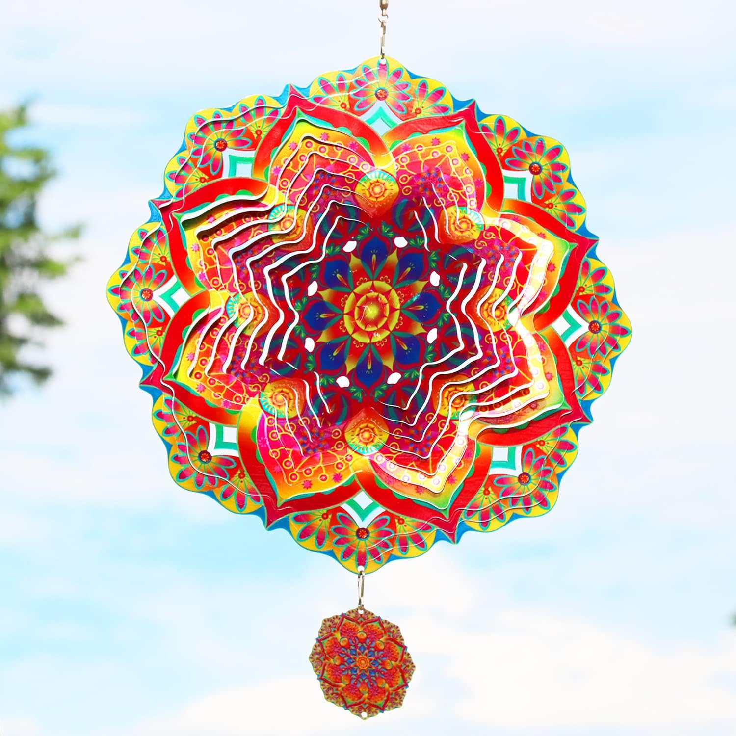 🔥Last Day Sale - 70% OFF🎁 - Mandala Hanging 12 Inches Wind Spinner - BUY 2 FTEE SHIPPING