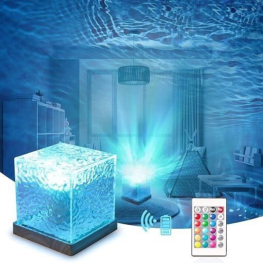 🔥Last Day Promotion - 50% OFF🎁🌈Rotating Water Ripple Night Light Aura Lamp💛