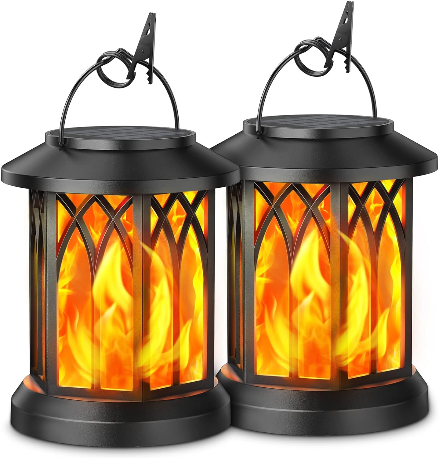 💥LAST DAY SALE 50% OFF💥Flickering Flame Solar Lantern Outdoor Waterproof Light⚡BUY 2 FREE SHIPPING
