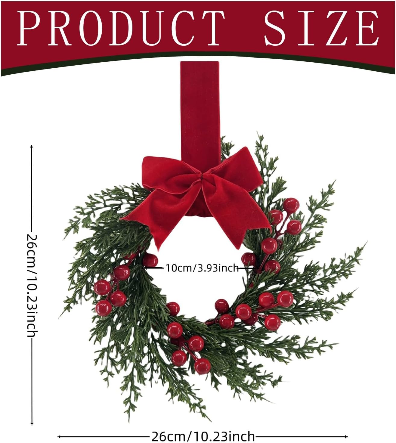 🔥Last Day Promotion 70% OFF🎅Mini Christmas Wreaths for Cabinets⚡Buy 3 Get 1 Free