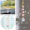 🔥 50% OFF - Last Chance! 🔥Cute lily of the valley creative crystal pendant diy glass flower pendant bag car pendant，Bedroom, office and balcony can be decorated
