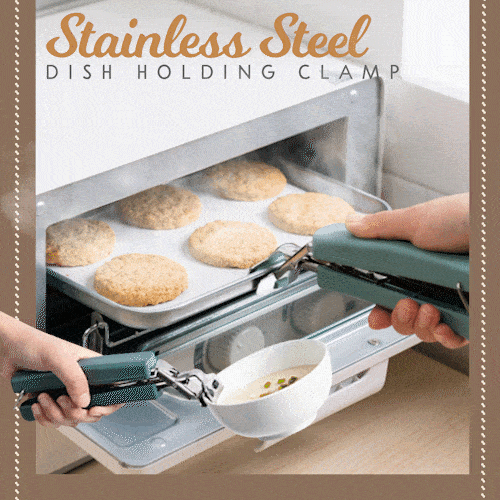 (🎅EARLY CHRISTMAS SALE-48% OFF) Stainless Steel Dish Holding Clamp - Buy 3 get 2 free now!