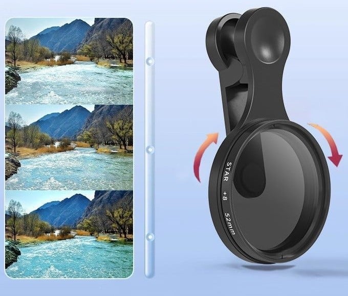 📸Tragbares Polarisationskameraobjektiv für Smartphones
