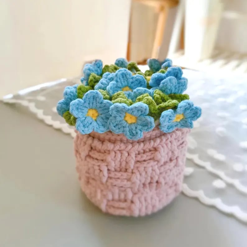 🌹100% Handmade Rose Coaster and Flower Basket Crochet