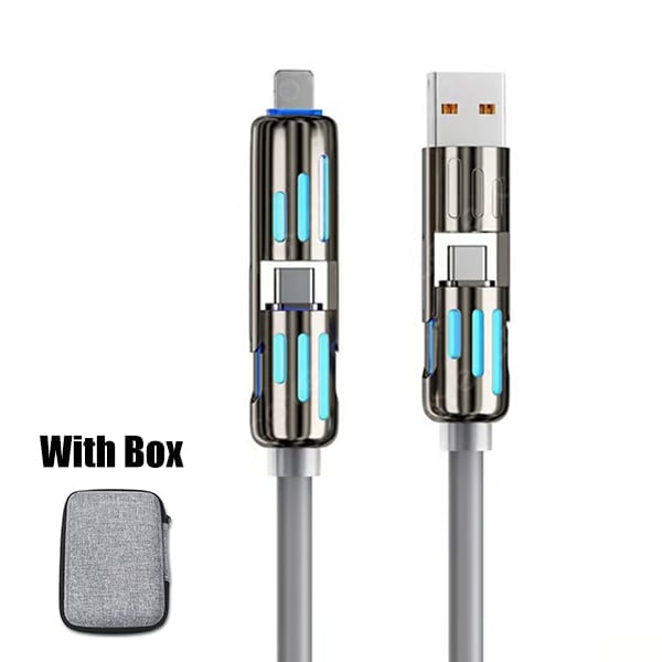🔥Kaufen Sie 2 und erhalten Sie 1 gratis⚡4-in-1-USB-Ladekabel, Schnellladung MAX 60 W
