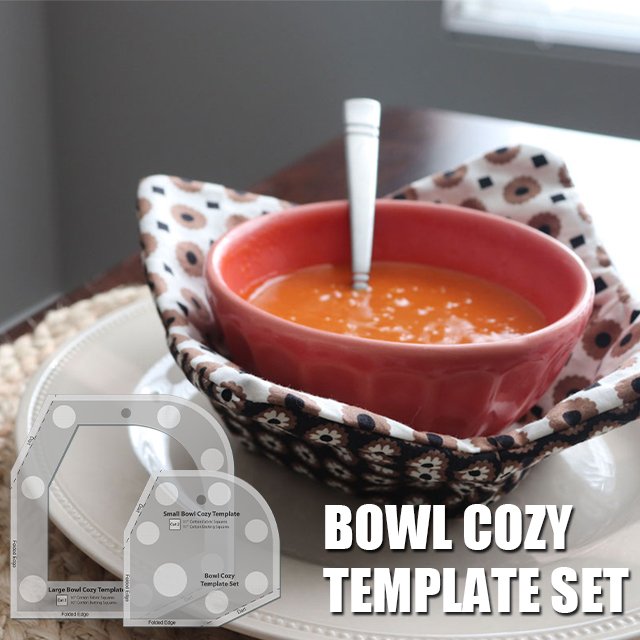 🔥🔥Hot Sale - Bowl Cozy Template Cutting Ruler Set - 2PCS (With Instructions)