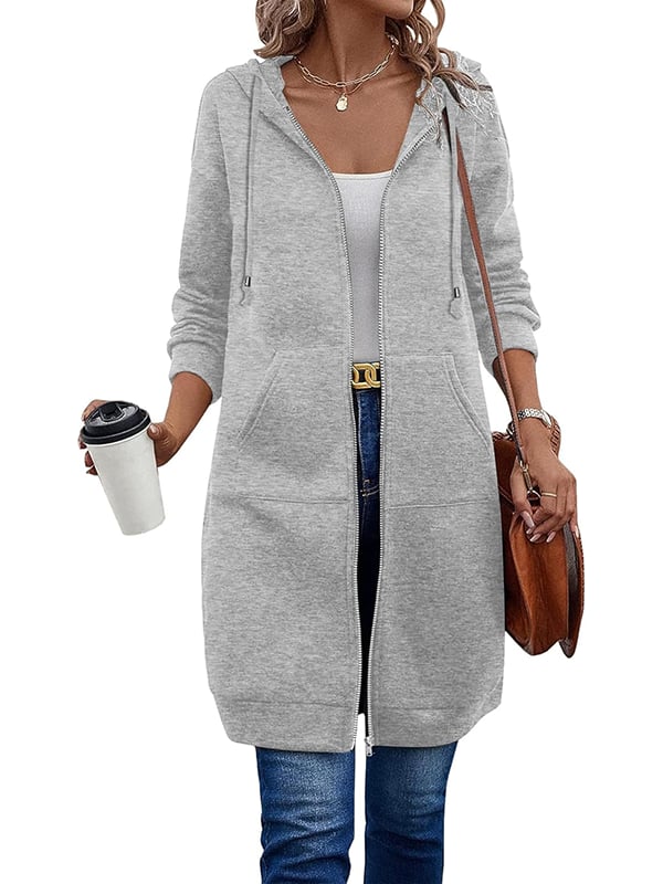 📢Letzter Tag: 49% Rabatt🔥Lässiger Fleece-Kapuzenpullover mit Reißverschluss für Damen