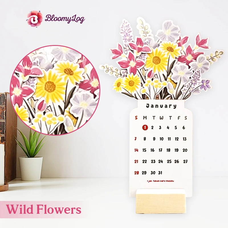 🌲EARLY CHRISTMAS SALE - 70% OFF🔥BloomyLog - 2024 Bloomy Flower Calendar