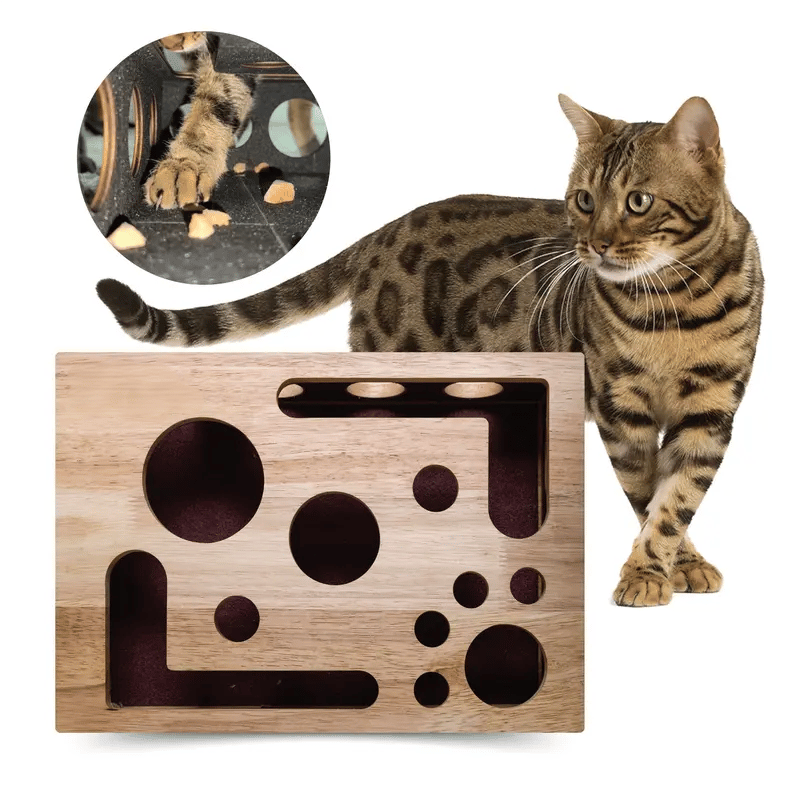 🎁TikTok Last Day Sale - 70% OFF🎉Cat Scratch Puzzle Enrichment Box: Nail File Stress Free Alternative to Clippers and Grinders