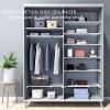 Expandable Closet Tension Shelf Storage Rack for Wardrobe, Kitchen, Bathroom