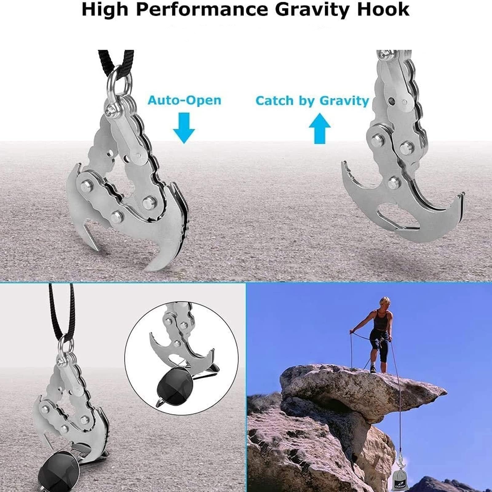 🔥Multifunctional Stainless Steel Outdoor Carabiner Hook