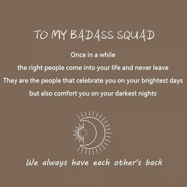 ✨Last Day Promotion 75% OFF 💥💓 To My Badass Squad Necklace - ''We always have each other's back''👩‍❤️‍👩