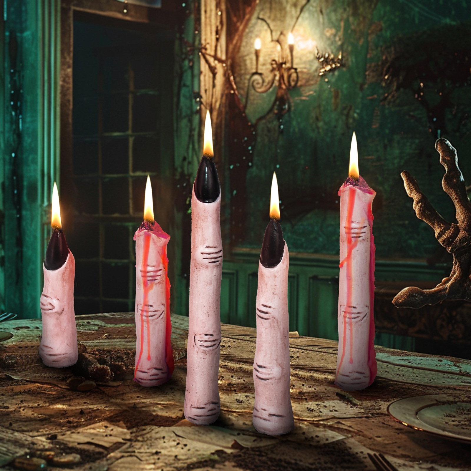 👻Halloween Presale 70% OFF-🕯️Bleeding Finger Candle，BUY 2 FREESHIPPING