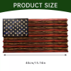 Vintage American Flag Solid Wood Wall Mounted Challenge Coin Display Holder Rack