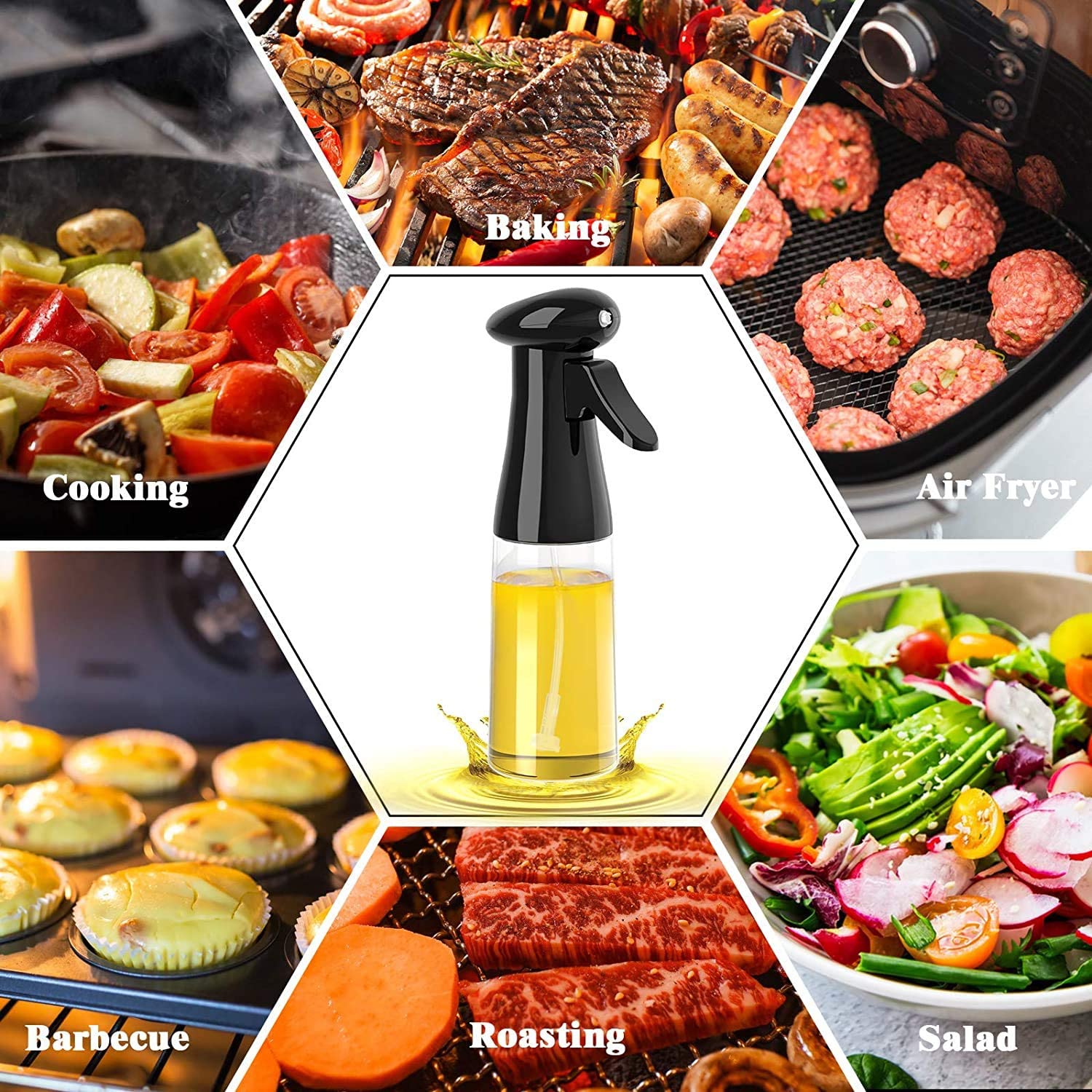 (🎄Early Christmas Sale - 48% OFF) Kitchen BBQ Baking Oil Spray Bottle, BUY 2 GET 1 FREE