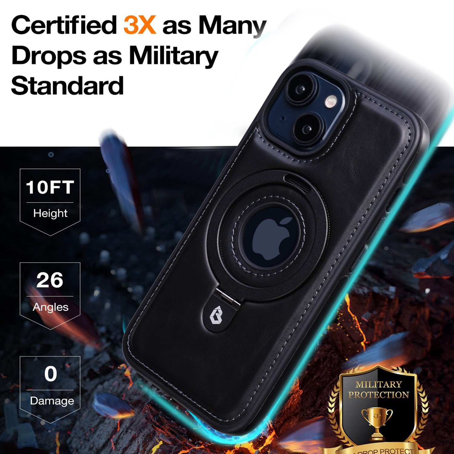 🔥Last Day 50% OFF🔥 - Luxurious  Invisible Stand iPhone Case