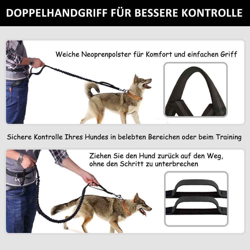 2025✨Letzter Tag 49 % Rabatt🐶Auf freihändige Hundeleine mit Reißverschlusstasche