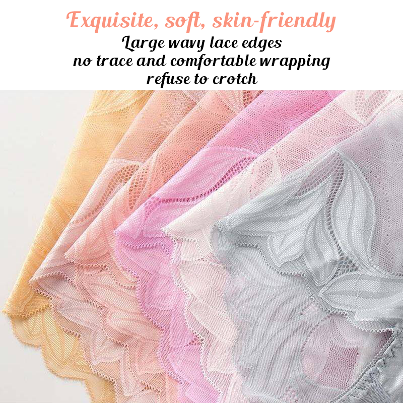 🔥Limited Time Sale 48% OFF🎉-Ladies Silk Lace Handmade Underwear Pack ✨