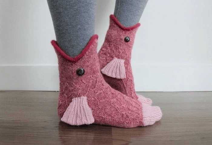 (🌲Early Christmas Sale - 49% OFF)🔥- 3D Knit Crocodile Socks